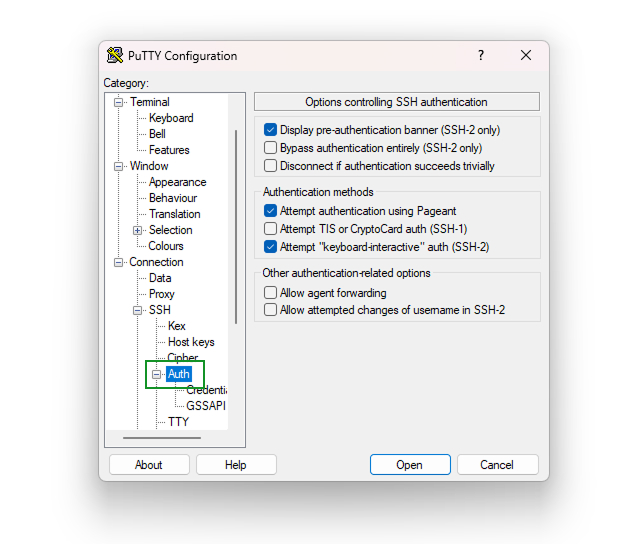 Autenticación SSH